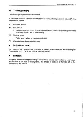 IMO Model Course 7.03 Edition 2014