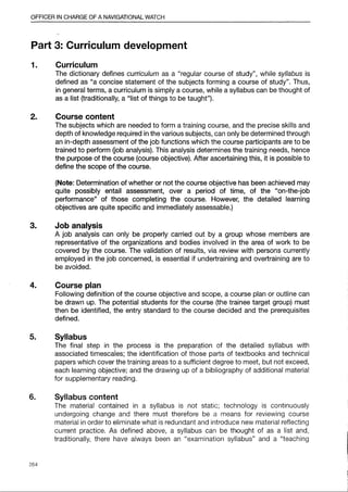 IMO Model Course 7.03 Edition 2014