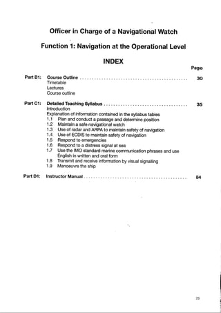 IMO Model Course 7.03 Edition 2014