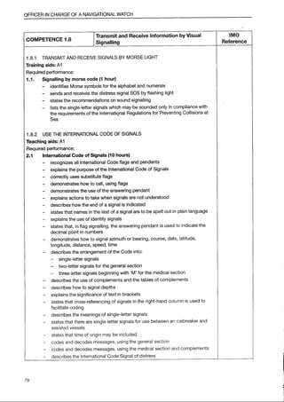 IMO Model Course 7.03 Edition 2014
