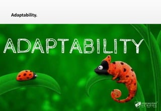 Delhindra/ chefqtrainer.blogspot.com
 This is an important quality in housekeeping staff. They should be
willing to try out and experiment with new ideas.
 The entry of foreign hotel chains into India has brought about an
immense sense of competition, due to which hotels in India are
now trying out more innovative methods and materials in
housekeeping.
 The staff should accept and adapt to change willingly and should
welcome such innovations.
Adaptability.
 