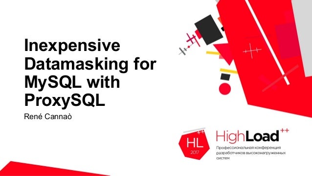 inexpensive datamasking for mysql with proxysql data anonymization