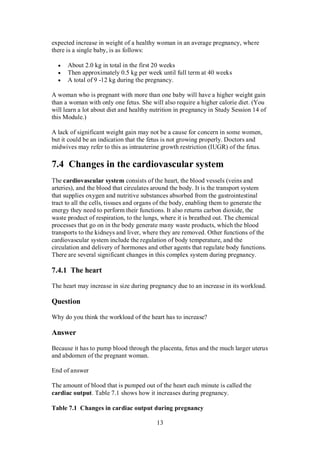 Physiological Changes During Pregnancy | PDF