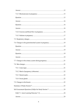 Physiological Changes During Pregnancy | PDF
