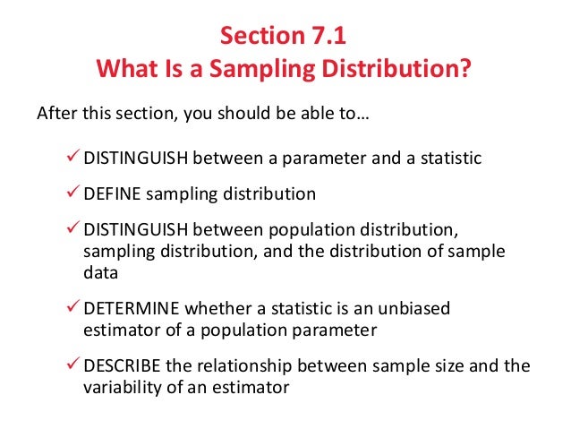 Sampling Distribution