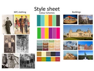 Style sheetNPC clothing Colour Schemes Buildings
 