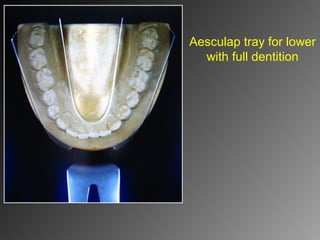 Aesculap tray for lower
with full dentition
 