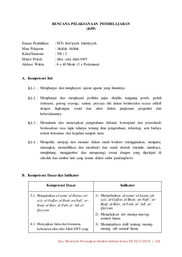 Soal Aqidah Akhlak Materi As Maul Husna Kelas 6 Kumpulan