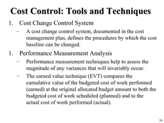 7 cost managmenet | PPT