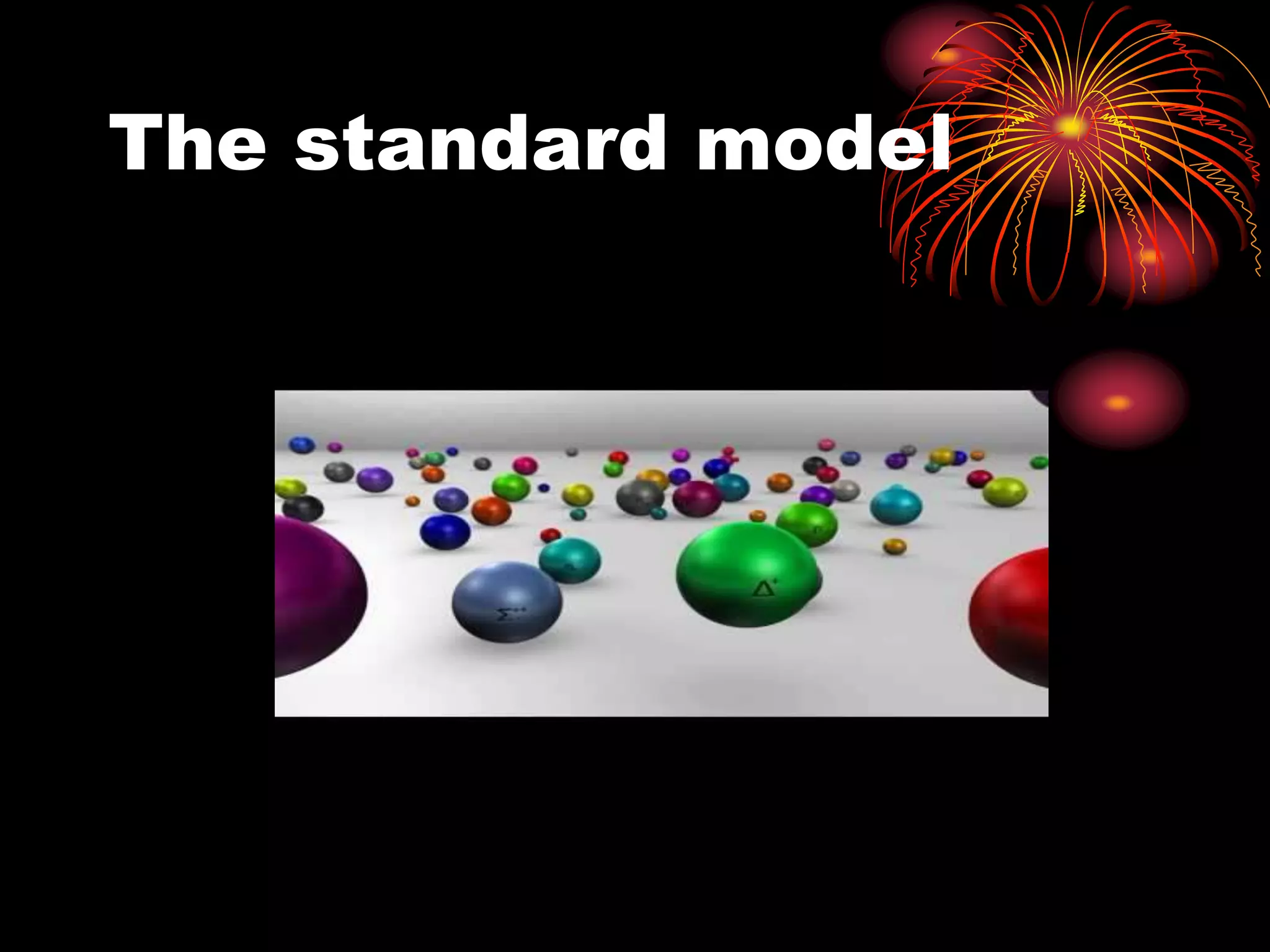 The standard model
 