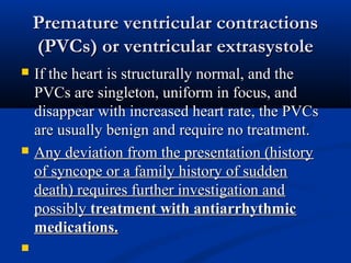 Pcvs arrhythmias | PPT