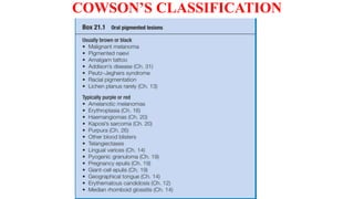 Cowson oral pigmented lesions | PPTX