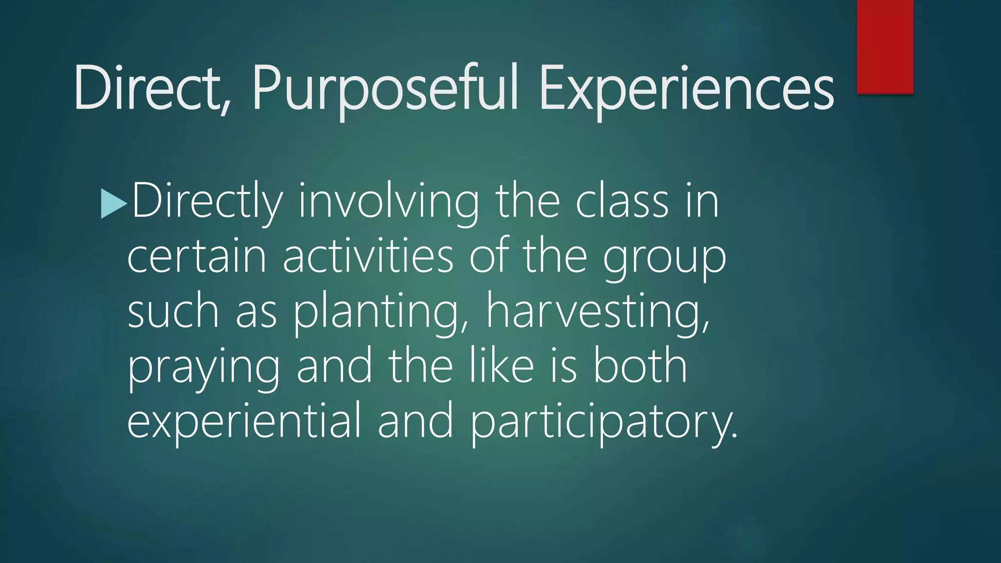 EDGAR DALE'S CONE OF EXPERIENCE | PPTX