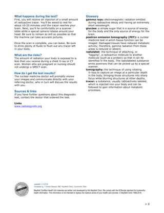 SPECT Scan | PDF