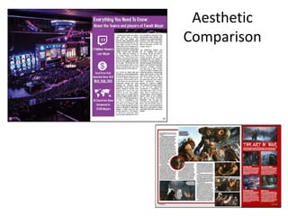 Aesthetic
Comparison
 