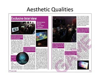 Aesthetic Qualities
 