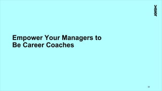 Empower Your Managers to
Be Career Coaches
23
 