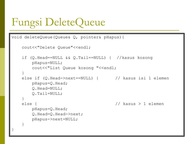 7. Queue (Struktur Data) | PDF