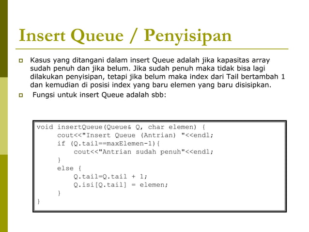 7. Queue (Struktur Data) | PDF