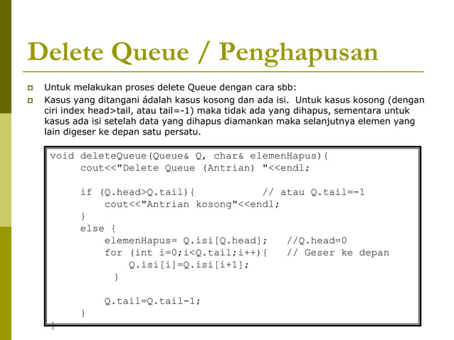 7. Queue (Struktur Data) | PDF