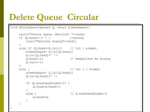 7. Queue (Struktur Data) | PDF