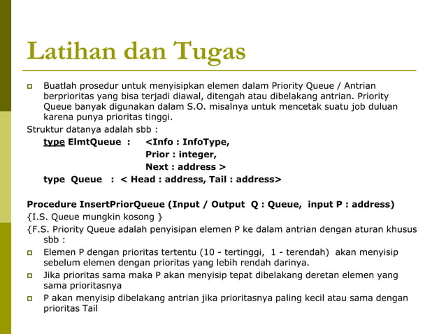 7. Queue (Struktur Data) | PDF