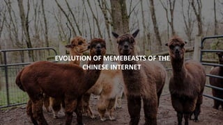 EVOLUTION OF MEMEBEASTS OF THE
CHINESE INTERNET
 