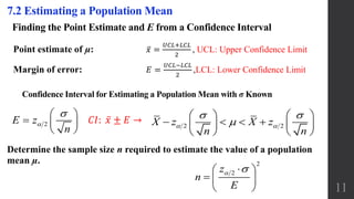 Estimating A Population Mean