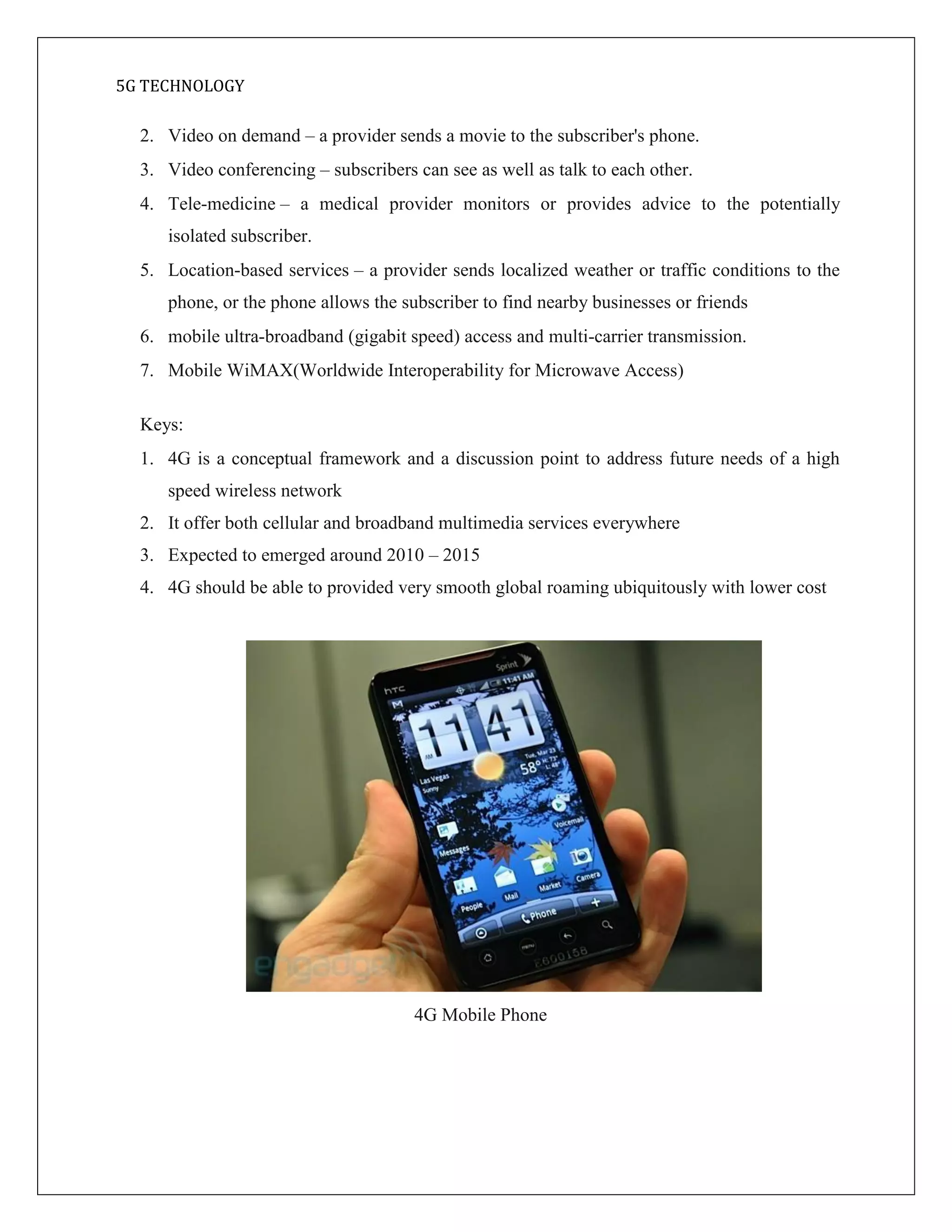 5g Technology Project Report Pdf