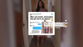 Men are trash. (Included
the pic he’s on about )
@theachippendale
Thea Lauryn Chippendale
Lish Xx
You’re gorgeous and so
is that dress on you
@Alishiarobertss
You look amazing! Really love
the fabric pattern and the
color of the dress. Good eye!
Dude is off his rocker.
@ruedesrose
em_roseMONSERRA
T
I love the dress!
You look amazing
@Monsse_Herrera
She looks soo beautiful
though in that dress. He must
be blind for sure
@dihaa11
Barefoot Max
You look fabulous
Ignore this muppet xx
@MaxMgbrv
 