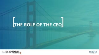 [ ]THE ROLE OF THE CEO
 