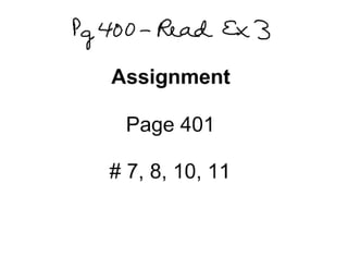7.1 Developing Linear Systems notes
