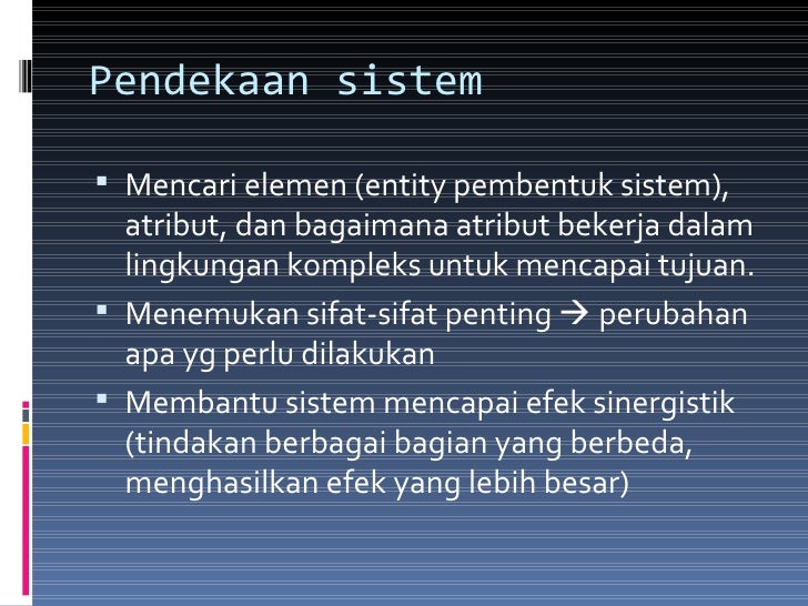 7 1 Pendekatan Sistem