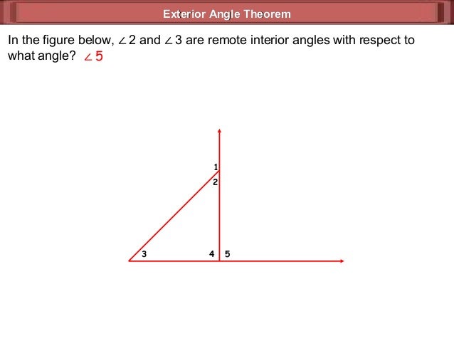 7 2 Exterior Angle Theorem