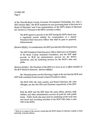 13-ORD-105: Hunstad v. BCIF, 7-2-13