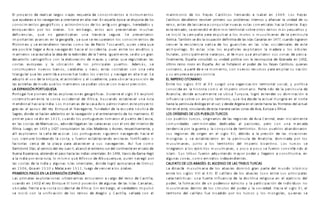 E r e de rea ar arg a e re er a de e e r e
l p oy cto liz l os v i j s qu í conocim i ntos inst um ntos
e a dara a a ega e a r e ar e e a a ar E a e a a e d a de
qu yu n los n v nt s o i nt s n lt m . n qu ll époc s isponí los
e ge gr a r de a g gr eg eredad
conocim i ntos o áficos y st onóm icos los nti uos i os, h os y
e r e d r ra e e arg e a re e a a a
n iqu ci os po los á b s. S in m b o, stos ún p s nt b n m uch s
de e a e gara a a a ra e a eg ra e re e ar
fici nci s, qu no ntiz b n un t v sí s u . S p s nt on
r a e a a e e a ge gra a a e e re erar e de
im po t nt s v nc s n l o fí , y qu s cup on los conocim i ntos
P e e e e d er e r a a de Pa a e e re a e
tolom o y s x t n i on t o í s com o l s olo Tosc n lli, qui n c í qu
era e egar a A a a ega d a a e de e e e re er d
posibl ll si n v n o h ci l occi nt , pu s nt los u itos y
ar er e a e a a a dea de a red de de a erra g a e e e d gra
m in os s c pt b l i l on z l Ti . I u lm nt , s io un n
de arr ar gr a e a ra de a a ar a e reg ra a a
s ollo c to áfico con l l bo ción m p s y c t s qu ist b n l s
a e r ea a a de r a e er Ade e
cost s u op s y l ubic ción los p incip l s pu tos. m ás, s
r er e ar ara e a a e a a a a e a
const uy on nu v os b cos, c b l s y n os; st s cont b n con un v l
r a g ar e e er a a r e ar d e a egar e a a ar e
t i n ul qu l s p m ití p ov ch to os los v i ntos y n v n lt m . S
ad e de a r a e a r a e adra e ara ar a de
optó l uso l b újul , l st ol bio y l cu nt , p ubic l posición
a e re a de d e ar er e d a ar a r re
l s st ll s m o o qu los m in os s po í n ubic con m yo p cisión.
A E PA P G E A
L X NSIÓN ORTU U S
P r ga e er de a e ra e ge gr a ra e e g e r
o tu l fu pion o l s x plo cion s o áfic s. D u nt l si lo X V x plo ó
e a e e a a de a de r a a d e a e er a r a
sist m átic m nt l cost occi nt l Áf ic , busc n o st bl c un ut
er d a a a a d a ar a de a a a A a r ar e e r e
m i ion l h ci l In i . Los m on c s l c s v is p t ocin on st p oy cto
gra a a a de re E r e e a ega e dad r de a e e a a de
ci s l poyo l y n iqu l N v nt , fun o l scu l náutic
agre d de e a a ade a e a a ega e e re a e de ar er E
S s, on s h cí n l ntos n l n v ción y l nt n mi nto los m in os. l
r er a e d e a d r g e e ar e er de e a
p im p so s io n 1415, cu n o los po tu u s s tom on l pu to C ut ,
e a a de Marr e ad de ega a a ara a a e r de er r de
n l s cost s u cos, on ll b n l s c v n s con l o o l int io
r a eg e 2 ar a a Made ra A re re e a e e
Áf ic . Lu o, n 1419 y 14 7 conquist on l s isl s i s y zo s, sp ctiv m nt , y
a e ar a a a de a ar r g e e g er a ega d a a e
llí x plot on l c ñ zúc . Los po tu u s s si ui on n v n o h ci l
r e re rdea d a a er e a e e d e a e r ad
su , si m p bo n o l cost , y fu on st bl ci n o ncl v s fo tific os o
a r a er a de a a a ara a a e er a a ega e A e
f cto í s c c l pl y p b st c sus n v nt s. sí fu com o
ar a a er de re a a a e e re r de e e e e a de
B tolomé Dí z, l s vicio l y Ju n II, lc nzó l xt mo su l contin nt n l c bo
e a E era a a r e d e a a a a d a r e a e E a da Ga a eg
Bu n sp nz , b i n o l p so h ci l s In i s o i nt l s. n 1498, V sco m ll ó
a a d a r e a r a e A de A er e e a eg r
l In i po st ut , lo m ism o qu lfonso lbuqu qu , qui n n v ó po
a a de a d a a g a a r e a e d de gr a r ar e de r
l s cost s l In i y l un s isl s o i nt l s, on lo ó p opi s O m uz
e G a e Ma a a e eg de e er a ra e
n 1506, o n 1510 y l c n 1511, lu o v nc los á b s.
P ME PA E A E PA E PA A
RI ROS SOS N L X NSIÓN S ÑOL
a r era e ra e ra ar a e er a arg de re de a a
L s p im s x plo cion s ult m in s stuv i on c o l ino C still ,
a d e 2 e re E r e e de a g a de a a a ar a
cu n o n 140 l y n iqu III tom ó pos sión l un s l s Isl s C n i s,
ada re e a a a de a de r a e arg e erdader
ubic s f nt l cost occi nt l Áf ic . S in m b o, l v o im pulsó
e a a de re de Arag a a e ada e
s inició con l unific ción los inos ón y C still , s ll con l
a r de e e a er a d e a e e e e
m t im onio los R y s C tólicos F n n o Is b l n 1469. Los R y s
a de d er re er r er r e a er a a ar a dad de
C tólicos ci i on solv p im o sus p obl m s int nos y fi nz l uni su
re a e de a ar e a ar e a r a er a e a a r e e a
ino, nt s l nz s conquist nu v s ut s com ci l s h ci O i nt . B jo
e e re ad e e e d e d err r a re r re e e
st in o, s x t n ió l om inio t ito i l sob ot os inos m ás p qu ños y
e a a a a ara e ar a r a e de a e a
s inició l c m p ñ p x puls los m o os o m usulm n s l p nínsul
r a a e d a a de a de a a a ar a e a d grar
Ibé ic . T mbién s io l ocup ción finitiv l s isl s C n i s n 1477, cu n o lo on
e er a re e a a a de g a e e a a de a e de e e
v nc l sist nci n tiv los u nch s n l s isl s occi nt l s st
ar ag E e a a e a e e ar a adera r e
chipiél o. n st s isl s los sp ñol s x plot on l m y los á bol s
r a e r a e e ara a e e a ar a de e a
f ut l s, p incip lm nt n njos, l ti m po qu m pli on sus zon s p sc .
a e e E a a d dad a a re a de Gra ada e 2
Fin lm nt , sp ñ consoli ó su uni polític con l conquist n n 149 ,
re r e E a a A e r a e e der de e e a e e
último ino mo o n sp ñ . sí s fo t l ció l po los R y s C tólicos, qui n s
ar a ar r de e e e e re r ara a ar a
cont on, p ti s m om nto, con nu v os cu sos p m pli su n ción
e re a e a a
y su m p s x p nsionist .
E MPE MA
L I RIO OTO NO
E re g a rg a rga a err r a a a
nt los si los X IV l X X su ió un o niz ción t ito i l soci l, y polític
da e a r a e er a Par e d de a e a de
conoci n l histo i com o l Im p io otom no. ti n o l p nínsul
A a a d de a a e e e a r a gr e e der d a e
n toli , on ctu lm nt s ubic Tu quí , lo ó x t n su om in ción
e a re a err r e a de de a a a gr a e e r e
influ nci sob un m plio t ito io, qu ib s l ctu l Hun í n l no t
a a a e a Ar ga e e r de de Arge a e e e e a a a r era de a a
h st l p nínsul ábi n l su ; y s li n l o st h st l s f ont s l ctu l
r e e e e a d de e a a era ar a a de A a E r a r a
I án n l st , vincul n o st m n v i s zon s si , u op y Áf ic .
GE E E P E
LOS ORÍ N S D LOS U BLOS TURCOS
e r r g ar de a reg e de A a e ra era a e e
Los pu blos tu cos, o i in ios l s ion s si C nt l, n inici lm nt
dade e ada ded ada a a re er a ar ada
com uni s s m inóm s ic s l p sto o, p o con un m c
e de a r a g erra a a de err r E e a a d ar
t n nci po l u y l conquist t ito ios. stos pu blos b n on on
reg e de r ge e e g de d a a re de a a e
sus ion s o i n n l si lo X II, bi o l p sión l s inv sion s
g a e e a e er e a e a de A a a d ada r
m on ol s y s st bl ci on n l p nínsul n toli , om in po los
a e a err r de er a r e
m usulm n s, junto los t ito ios l Im p io biz ntino. Los tu cos s
egrar a e r a e a e er r e d a
int on los jé citos m usulm n s, y poco poco s fu on conv i ti n o l
a r er ad r e d a r der egar a r e e
isl m . S us t ibus fu on qui i n o m yo po y ll on constitui s , n
a g a a e ra de e d e e
l un s zon s, com o m i tos in p n i nt s.
A A E A A E E A E E A A
C LIF TO D LOS B SÍ S: L SC NSO D L S TRIBUS TURC S
a d a a a a de a a e d gra ar e de d
L in stí m usulm n los b sí s om inó n p t l m un o islám ico
e re g a E a a de a a e e re r a e
nt los si los VIII l X III. l c lif to los b sí s tuv o nt sus p incip l s
ara er a a er e e a de a d r a re g a e e e er de
c ct ístic s: un fu t influ nci l oct in li ios n l j cicio l
der a r a de der e r a ar a de d d
po , l fo m ción un po oso jé cito y l p ticip ción in iv i uos no
a e de r de r de der a edad a a e g e
m usulm n s nt o los cí culos l po y l soci . H ci l si lo X I, l
err r de a a e ad d r r g e e e e
t ito io l c lif to fu inv i o po los tu cos y los m on ol s, qui n s s
 
