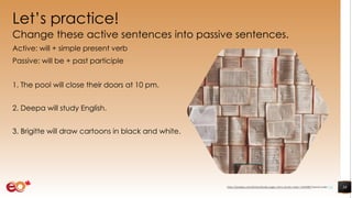 Passive Example Cartoon School passive voice part 2 | PDF