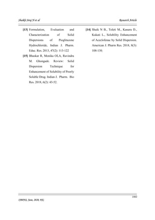 Solubility and dissolution enhancement of BCS class ii drug Piroxicam ...