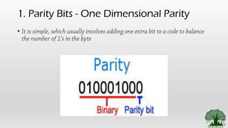7. data link layer error detection and correction codes - parity and ...