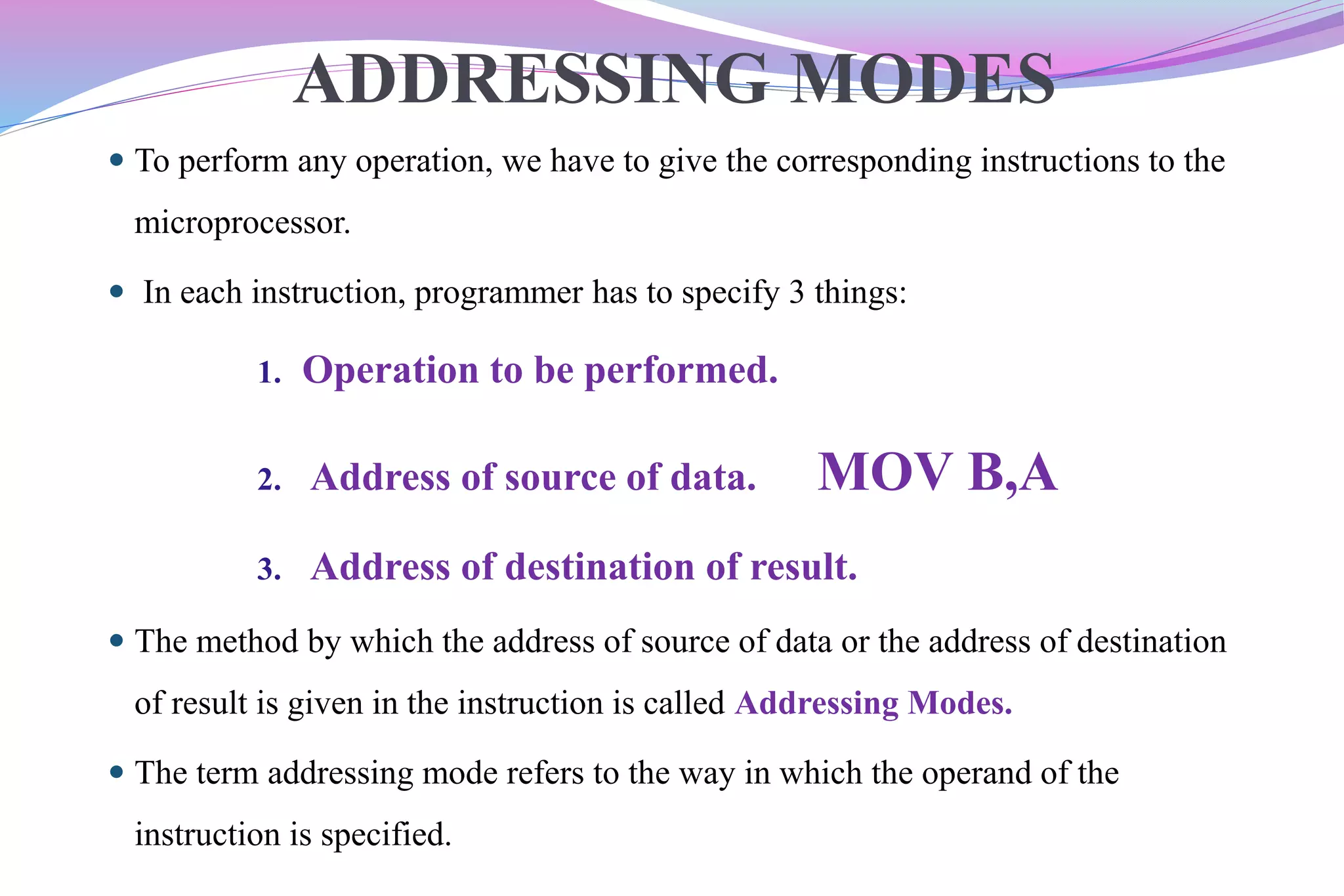 instruction format and addressing modes | PPTX