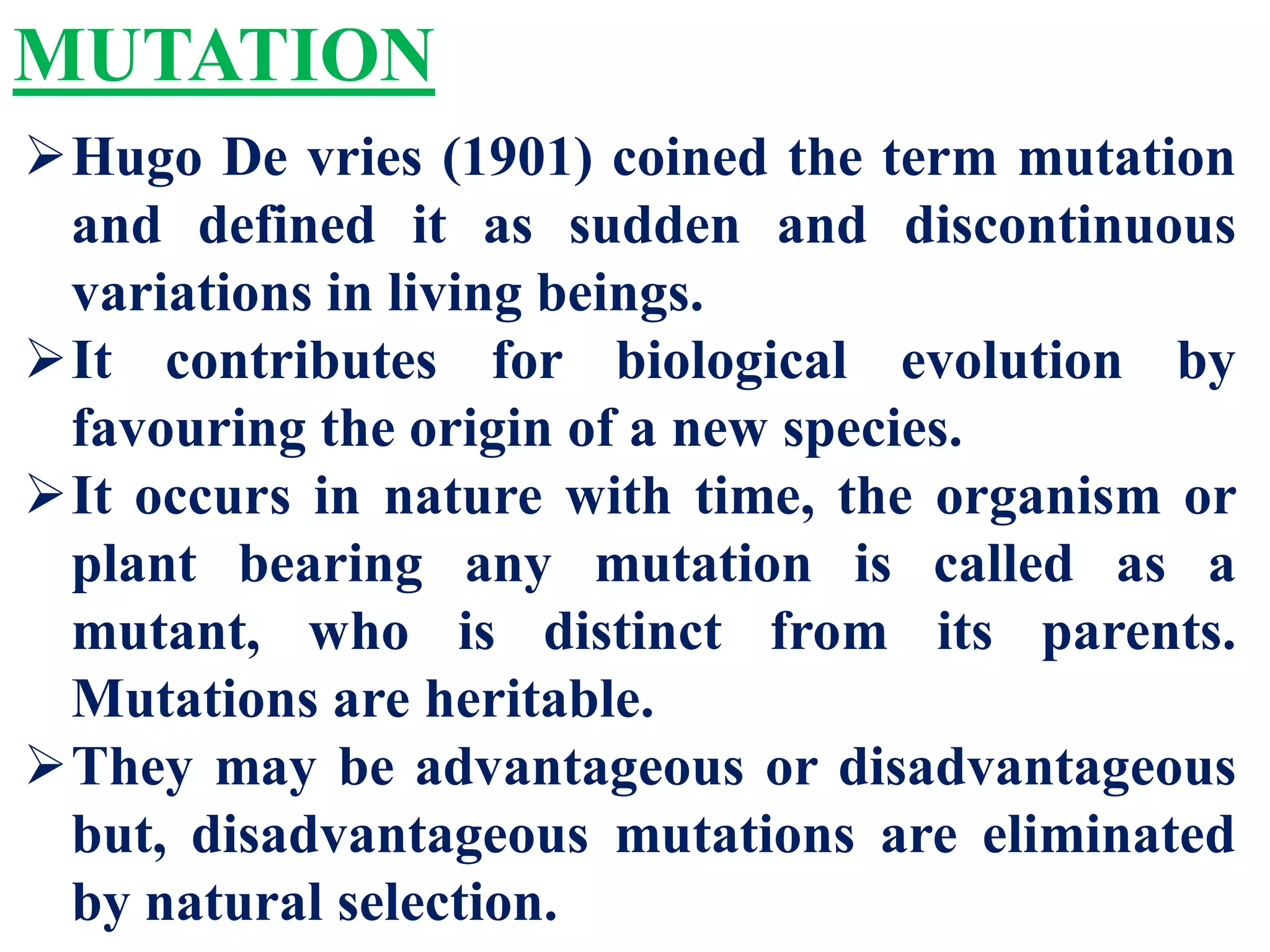 Mechanism of Evolution | PDF
