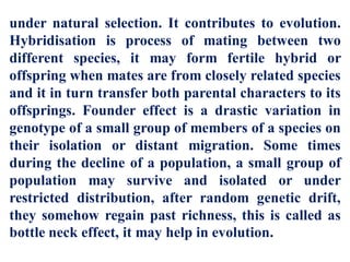 Mechanism of Evolution | PDF