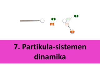 7. Partikula-sistemen
dinamika
 