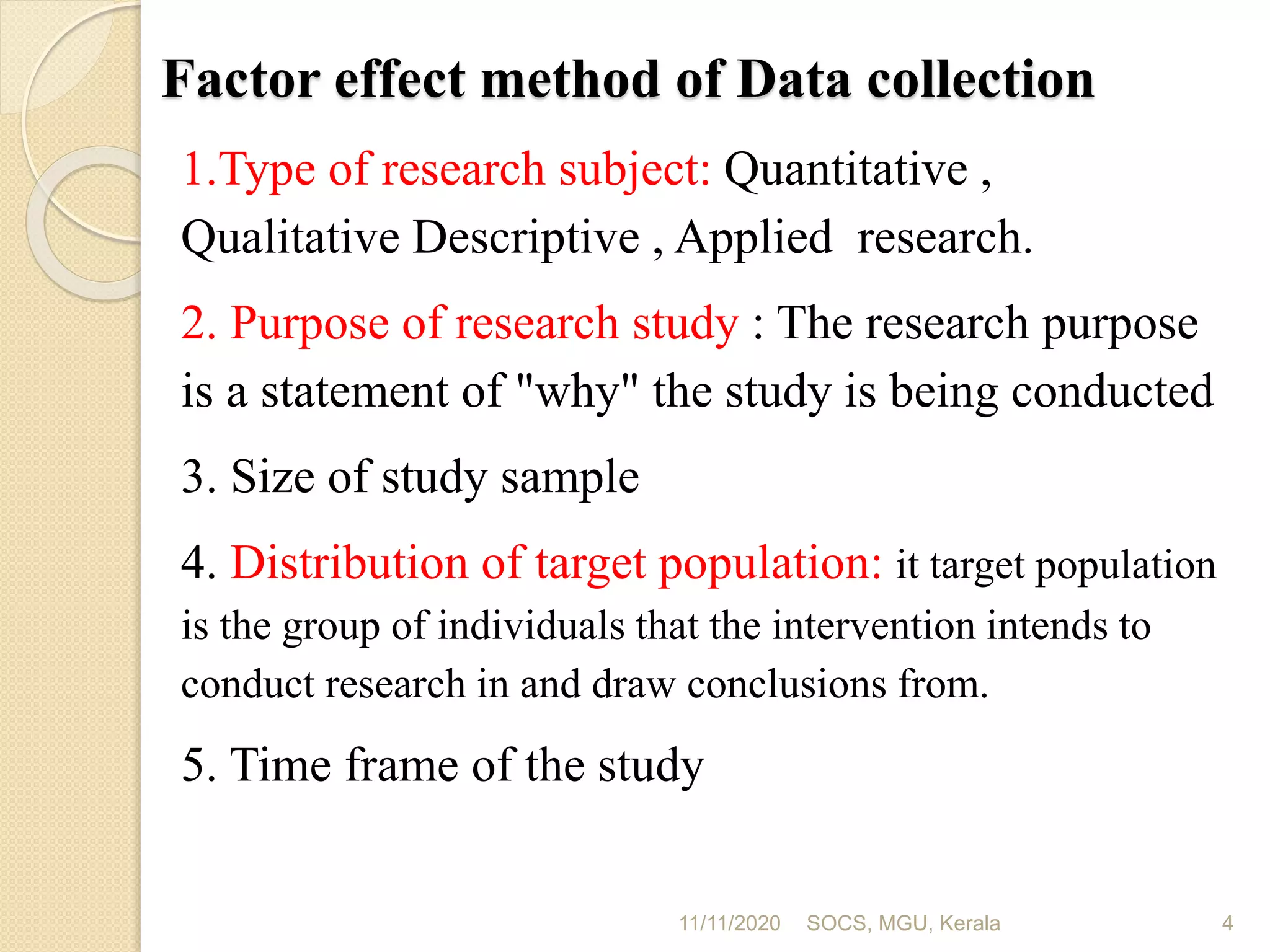 methods of collecting data | PPTX