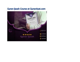 Quran Ijazah Course at QuranAyat.com
 