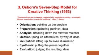 7. creative process techniques | PPTX