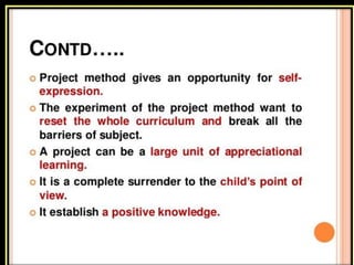 7. project method
