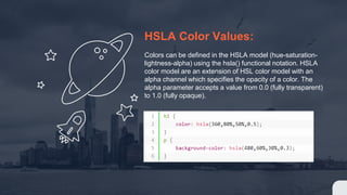 CSS3: Border And Colors | PPTX