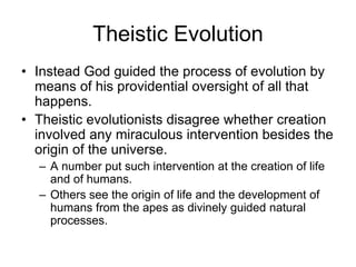 creationism vs evolution | PPT