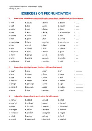 7. Exercises on Pronunciation.pdf